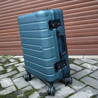 100% Aluminum Shell Suitcase, Rolling Luggage Bag, Metal Material Travel Trolley Box, High