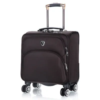 18 Inch Oxford Commercial Trolley Luggage High Quality Travel Suitcase Universal Wheel Aluminium