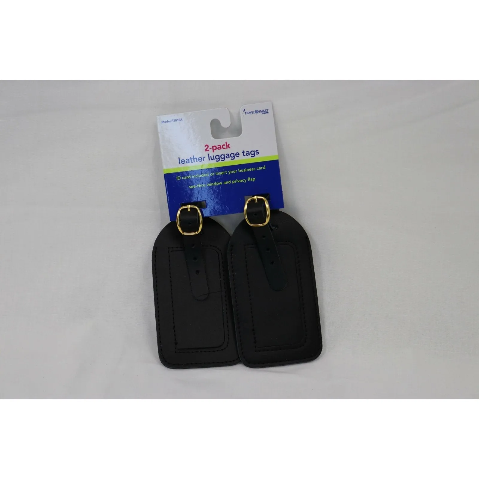 2-PK Leather Luggage Tag