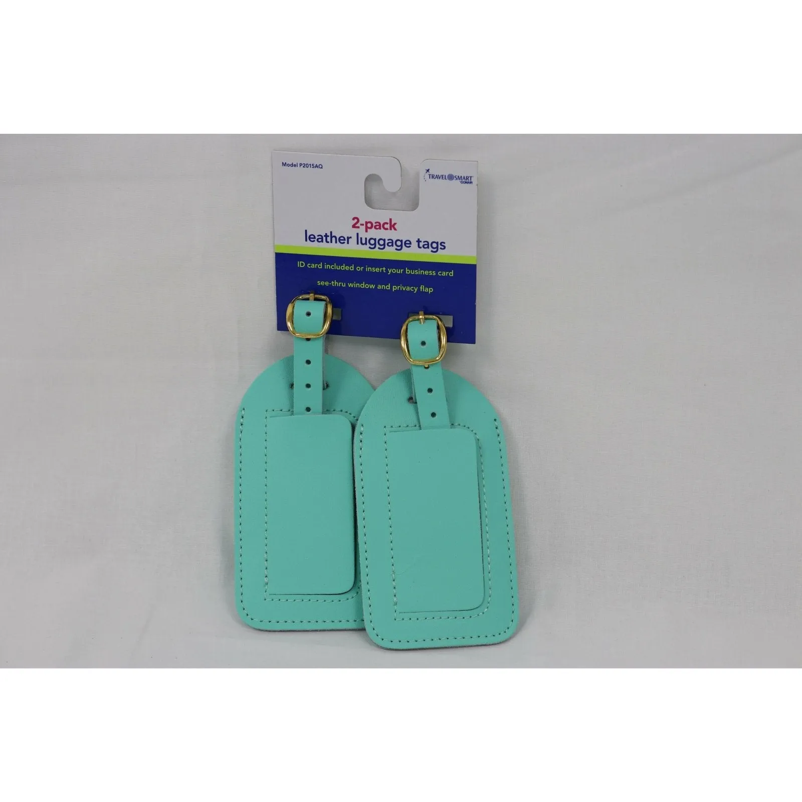 2-PK Leather Luggage Tag