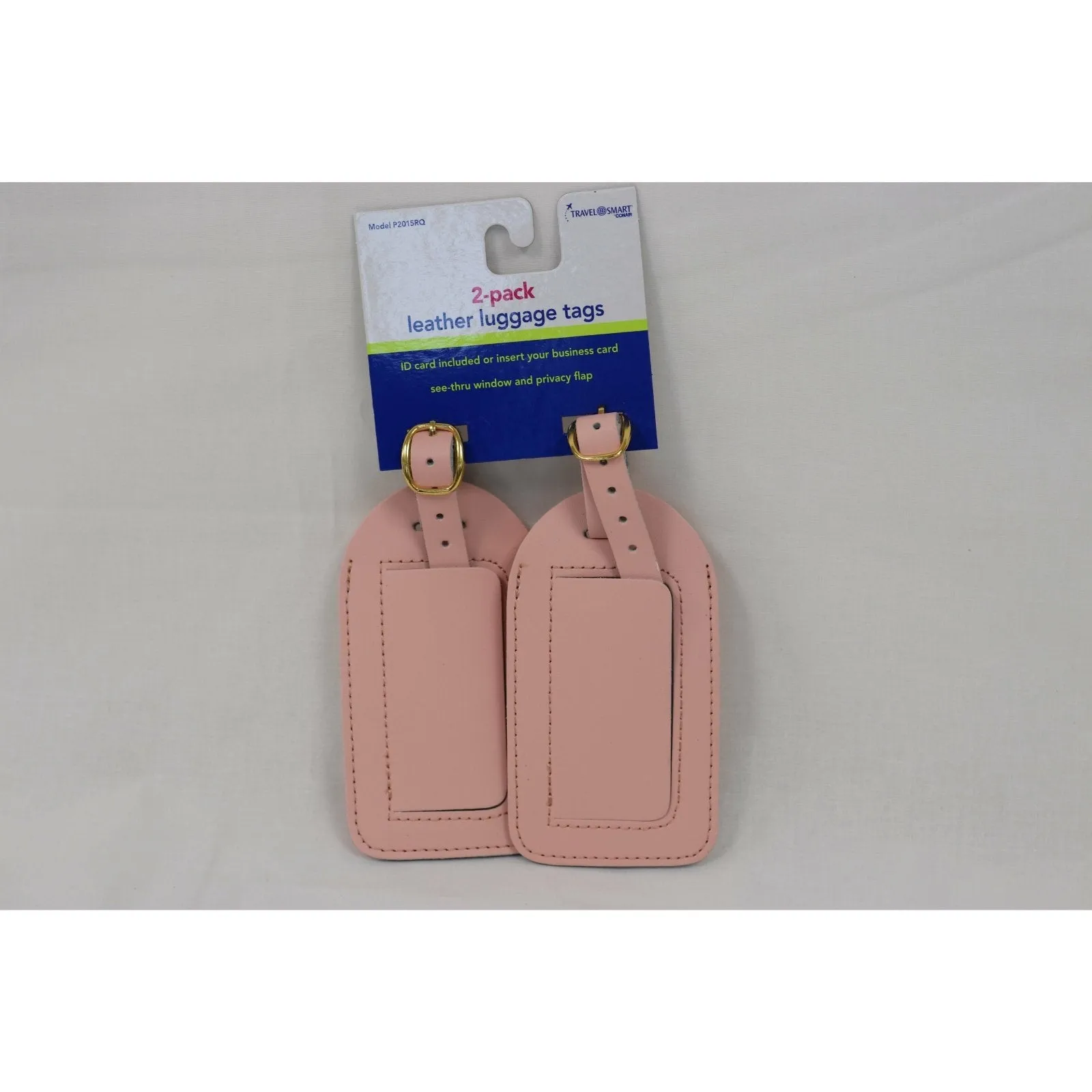 2-PK Leather Luggage Tag