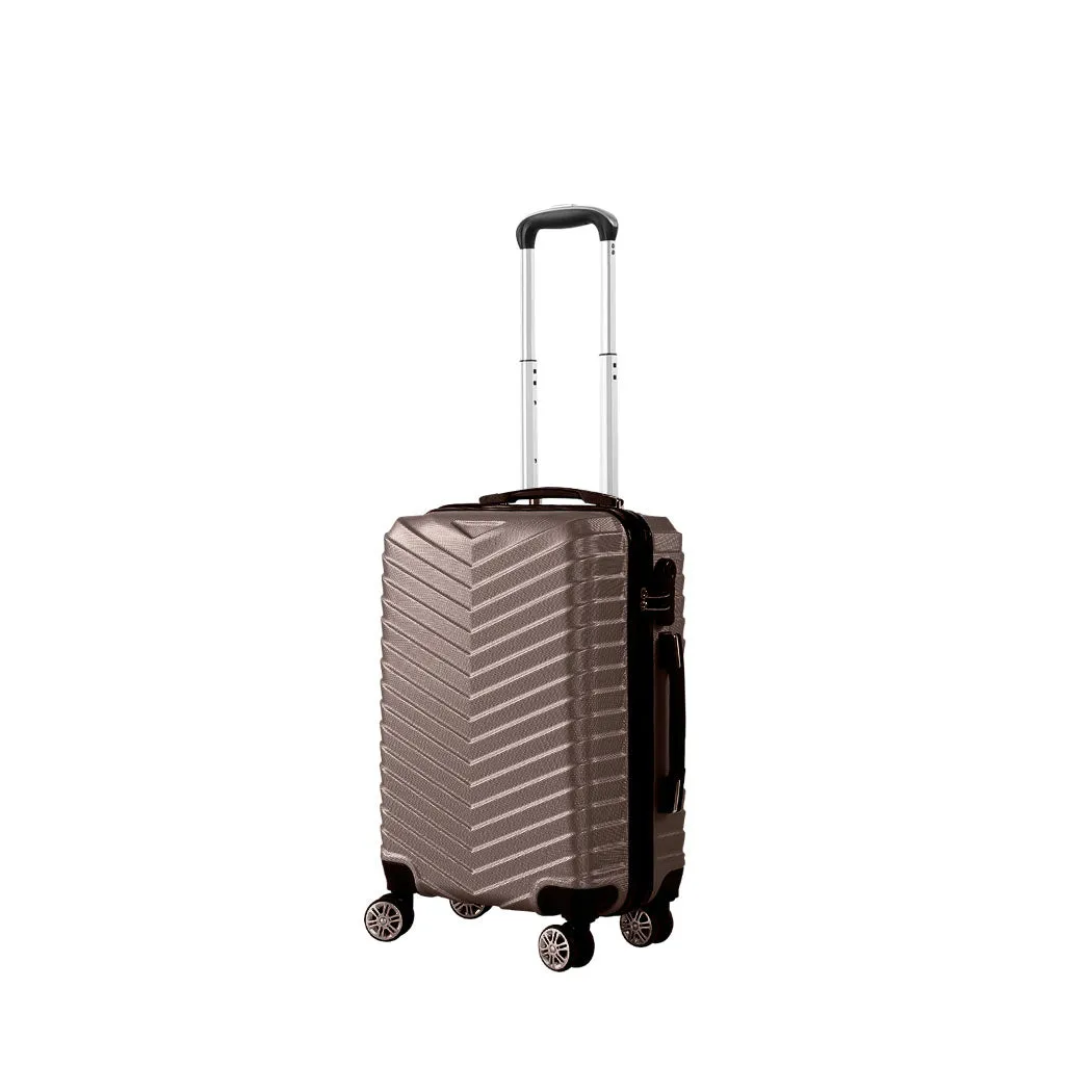 20" Carry On Travel Luggage - Coffee