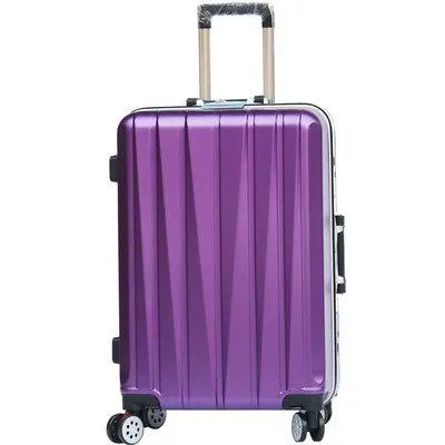 20"24 Inch Aluminum Frame Luggage Universal Wheel Trolley Password Lock Suitcase Abs Pc Hard