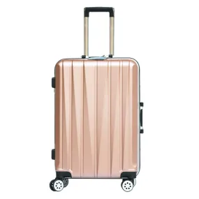 20"24 Inch Aluminum Frame Luggage Universal Wheel Trolley Password Lock Suitcase Abs Pc Hard