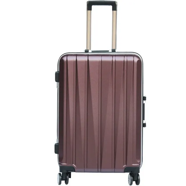 20"24 Inch Aluminum Frame Luggage Universal Wheel Trolley Password Lock Suitcase Abs Pc Hard