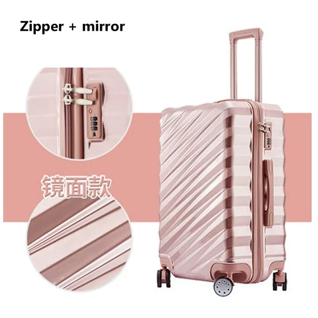 20"24"26"28" Aluminum Frame Luggage New Travel Suitcase With Spinner Rolling Trolley Case