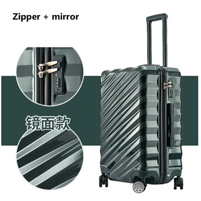 20"24"26"28" Aluminum Frame Luggage New Travel Suitcase With Spinner Rolling Trolley Case