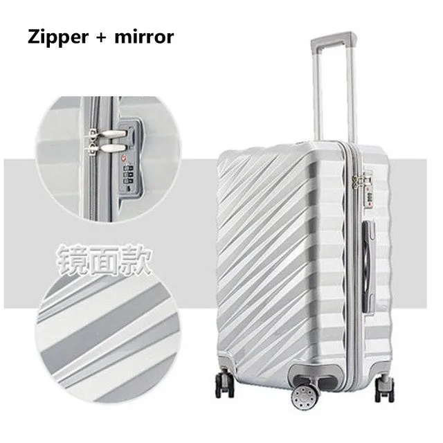 20"24"26"28" Aluminum Frame Luggage New Travel Suitcase With Spinner Rolling Trolley Case