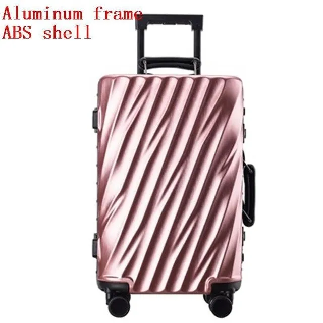 20"Business Boarding Box,Aluminum Frame Sitcase,Carry-Ons Trolley Case,24"26"28"Rolling