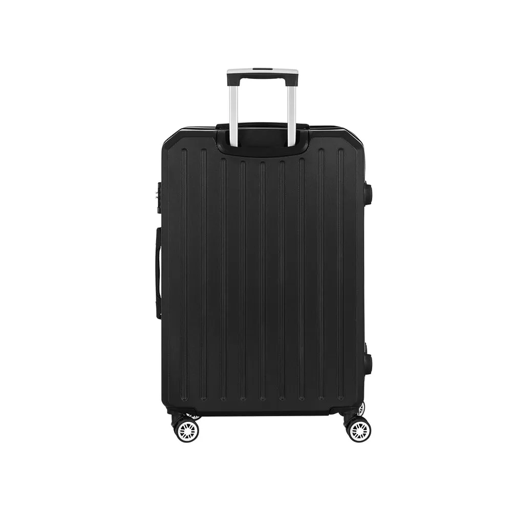 28" 75cm Luggage Trolley Travel Suitcase Carry On Storage TSA Hardshell - Black