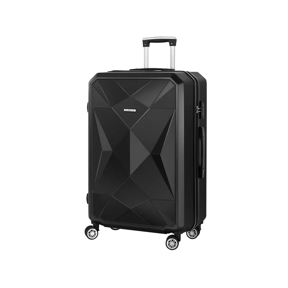 28" 75cm Luggage Trolley Travel Suitcase Carry On Storage TSA Hardshell - Black