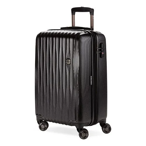 7272 19" USB Energie Expandable Hardside Carry-On Spinner, Black