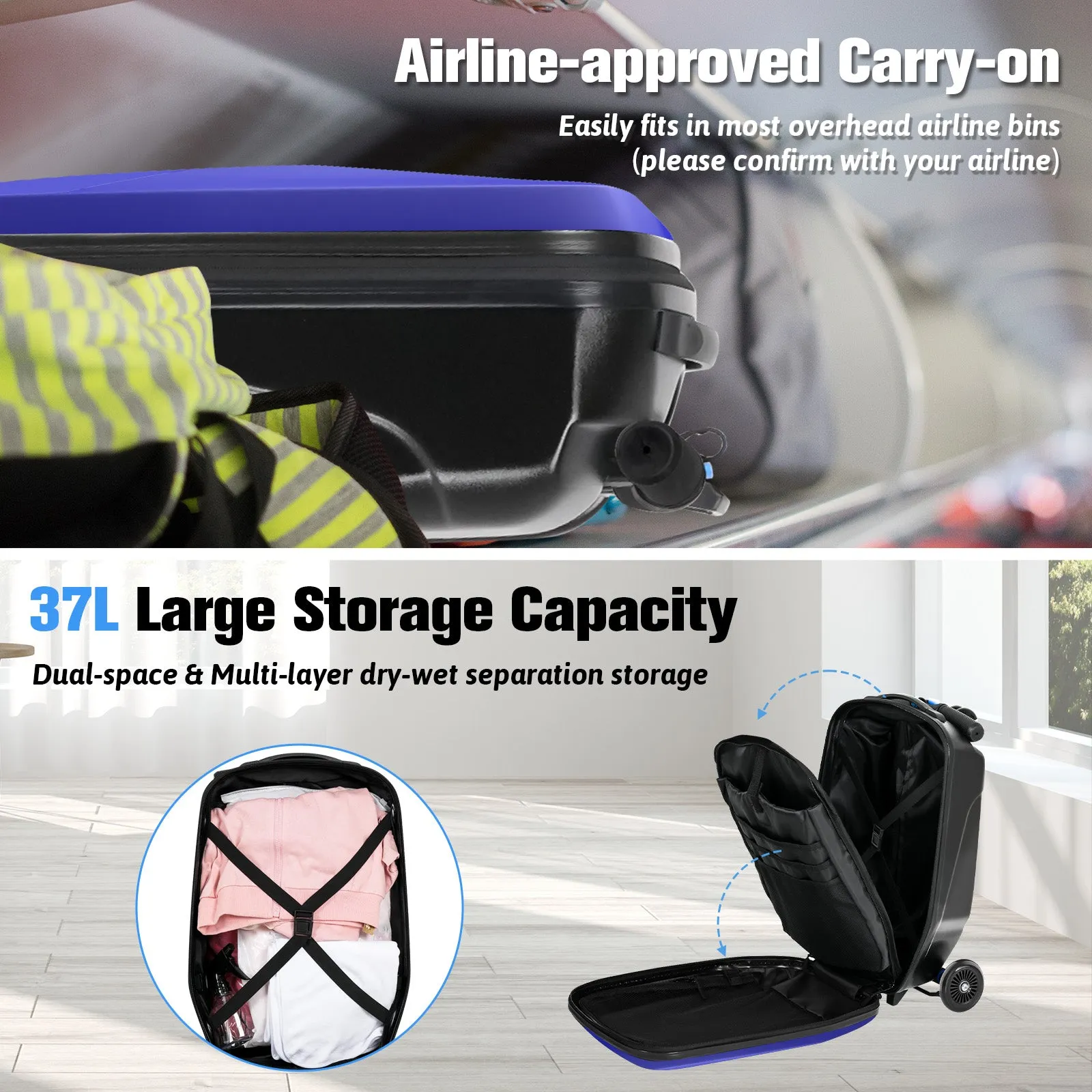 Advwin Foldable Hardshell Scooter Suitcase(Low Stock)