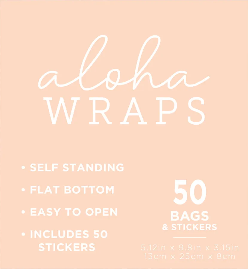 *Aloha Wraps Hula Girls Lunch Bags