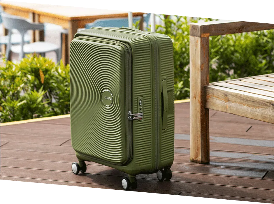 American Tourister CURIO BOOK OPEN Small Carry-on Spinner 55/20 EXP TSA BO