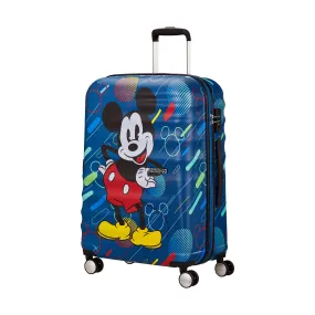 American Tourister WAVEBREAKER- MICKEY BLUE 28" SPINNER LARGE