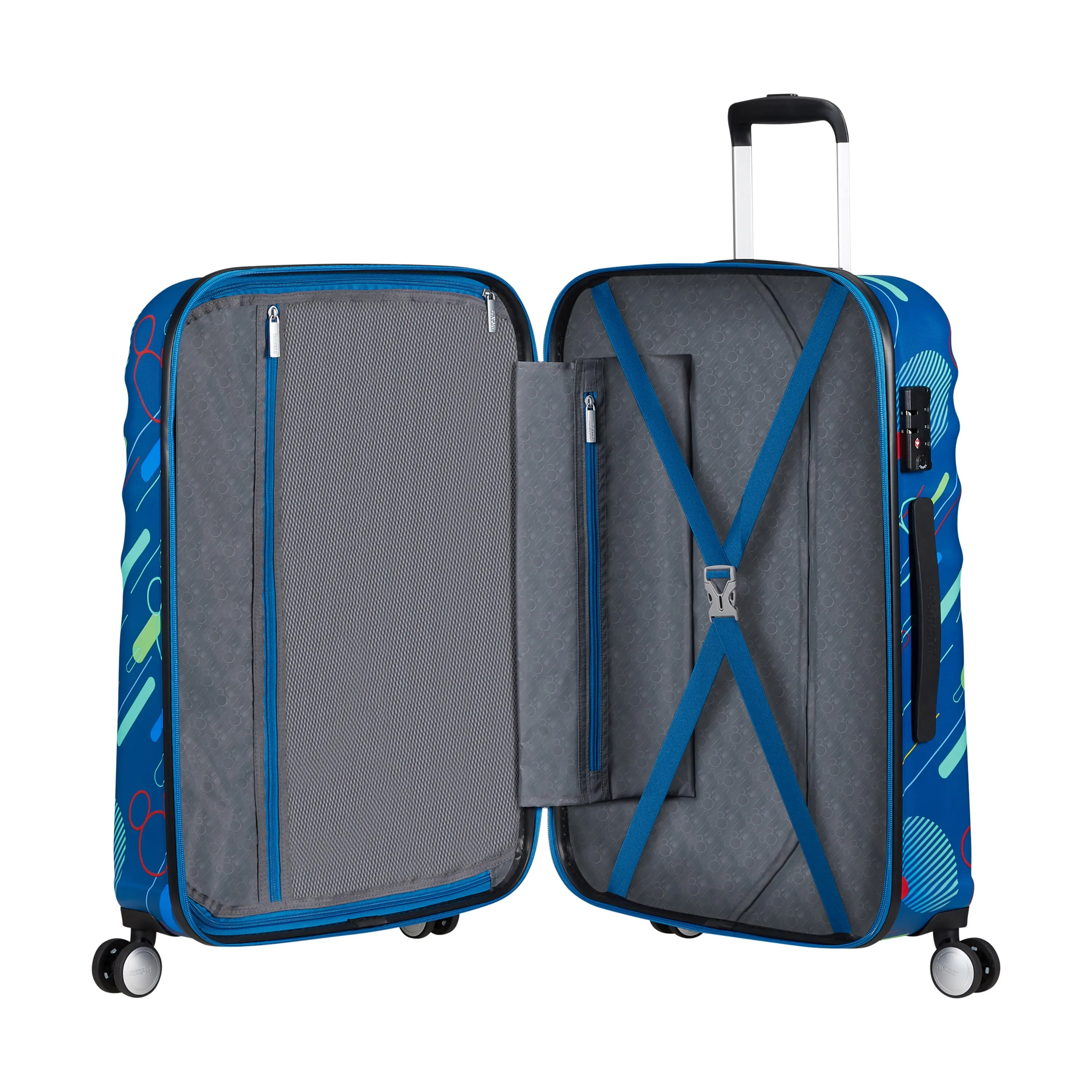 American Tourister WAVEBREAKER- MICKEY BLUE 28" SPINNER LARGE