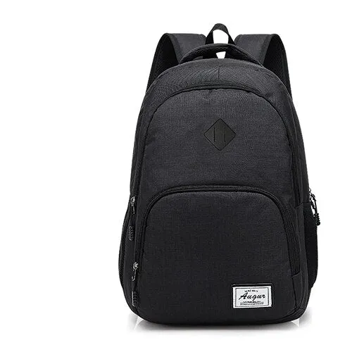 ASHORESHOP Men women Backpacks USB Charging Male Casual Back bag