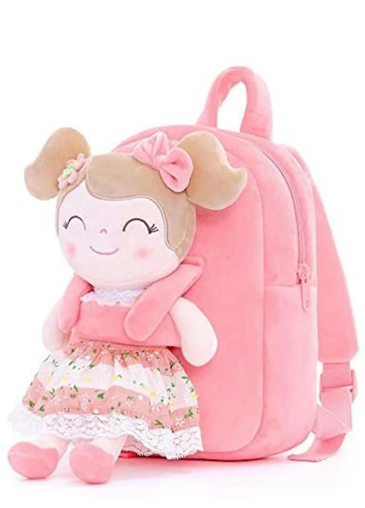 Baby Girl Gift Toddler Backpack with Spring Girl Doll by Gloveleya