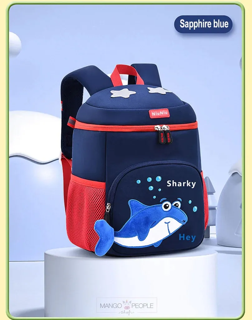 Baby Shark Adventure Backpack: Fun Design, Spacious Compartments, and Easy Access Front Pocket for Toddlers Kids