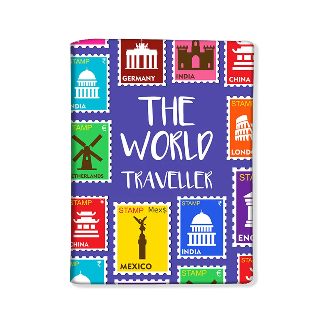 Best Passport Cover Holder with Luggage Tag Set - The World Traveller