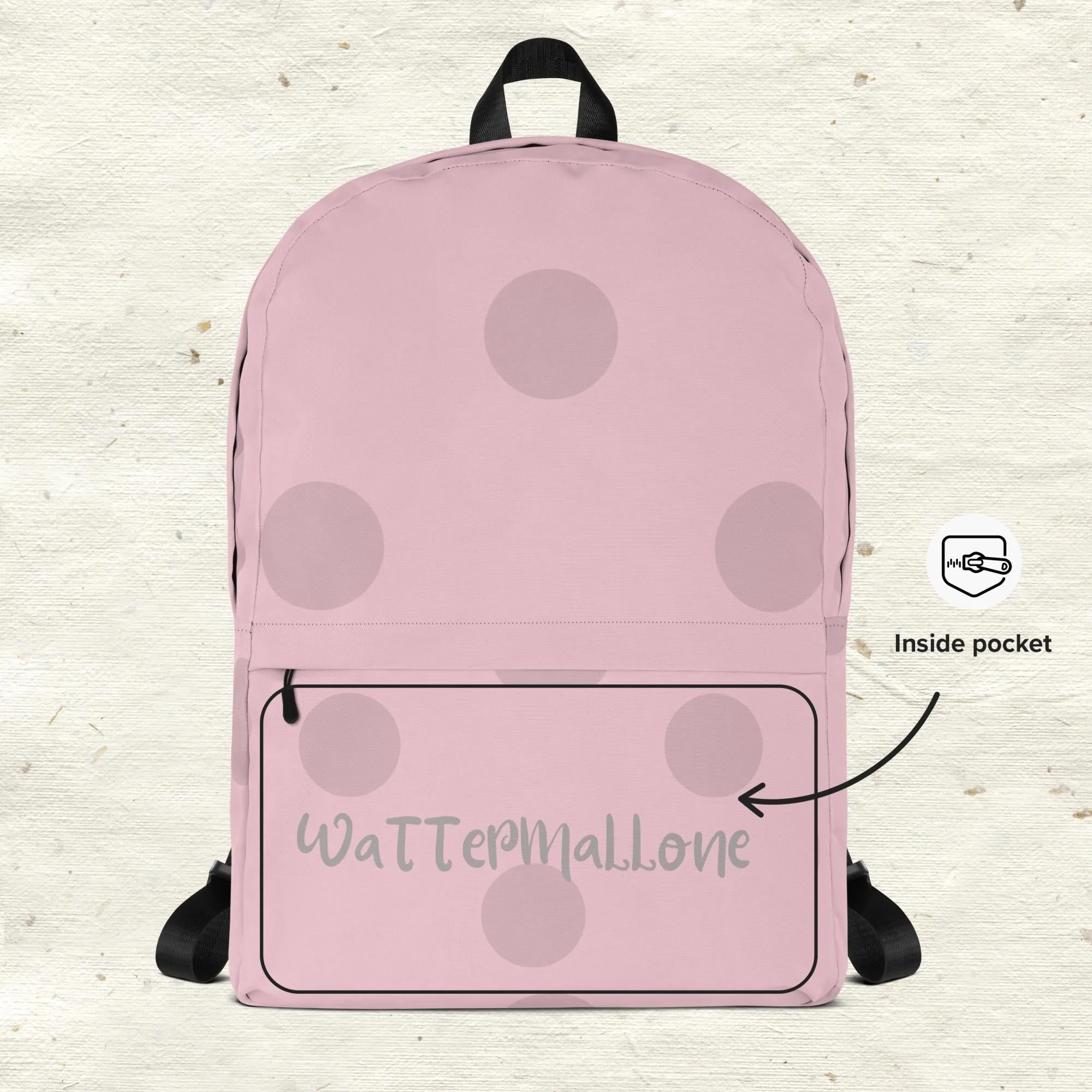 Big Polka Dot Pink Backpack