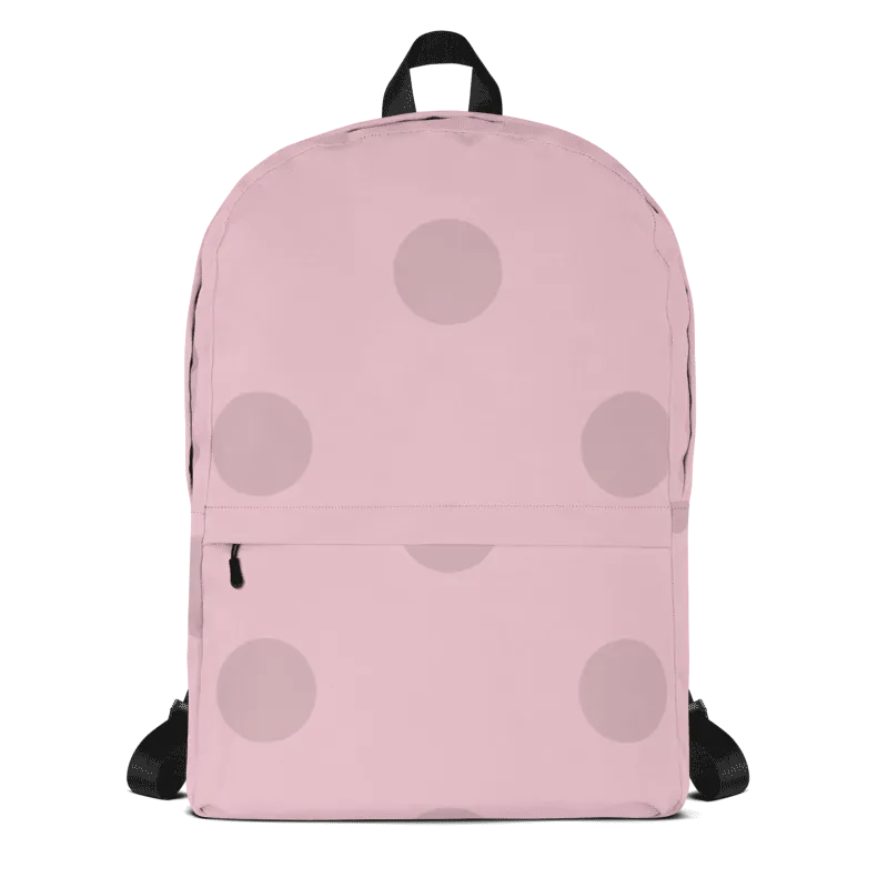 Big Polka Dot Pink Backpack