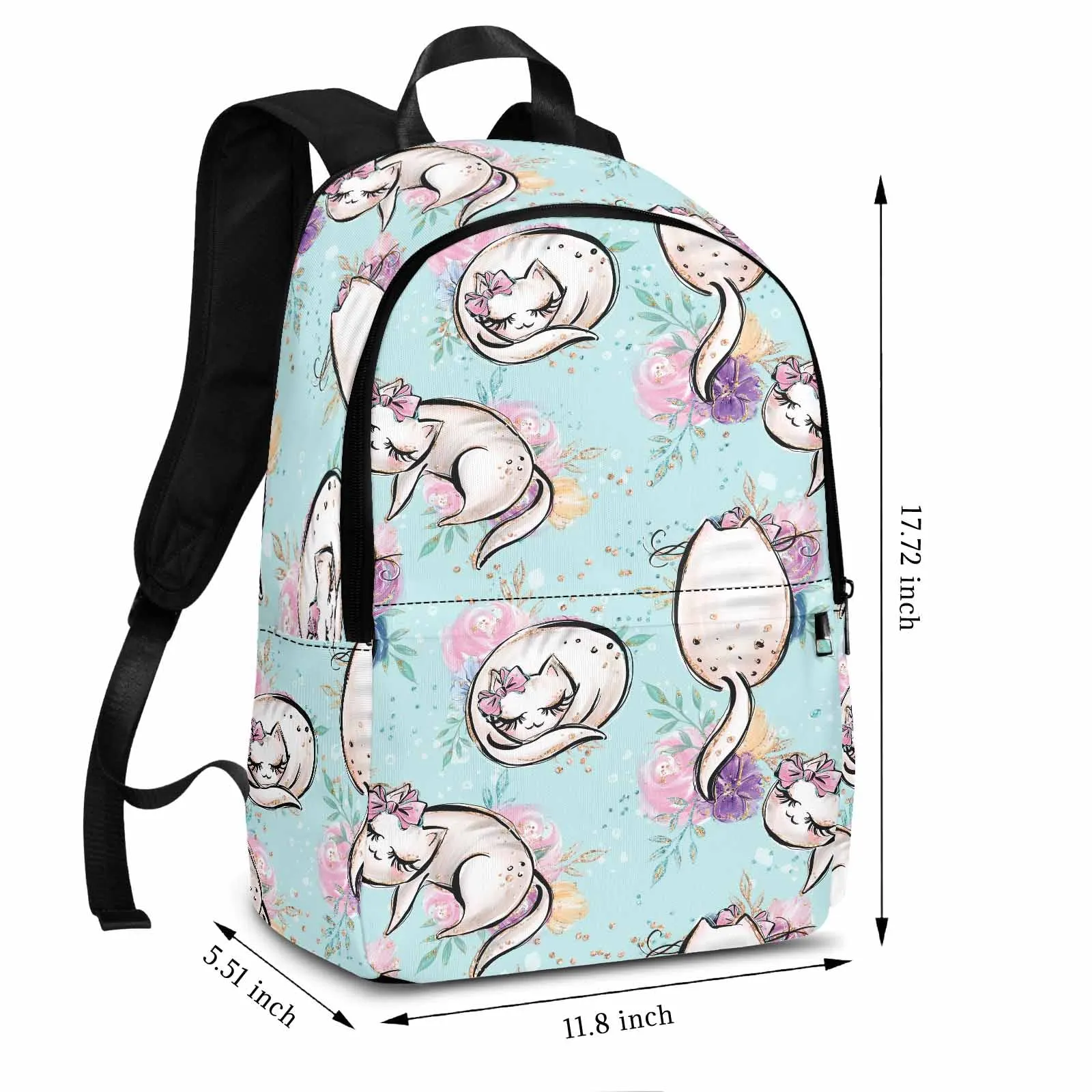 Blue Cats  Adult Casual Backpack