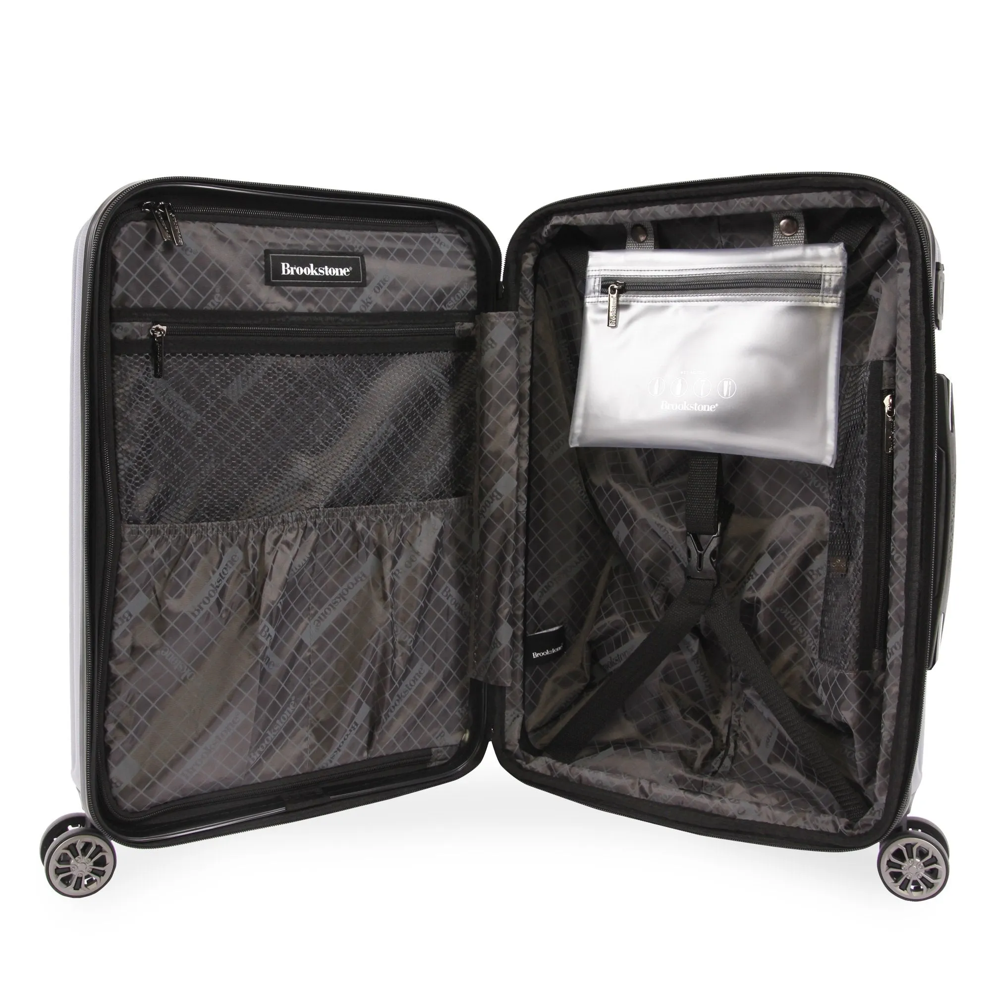 Brookstone Nelson 21" Hardside Carry-On Spinner Suitcase