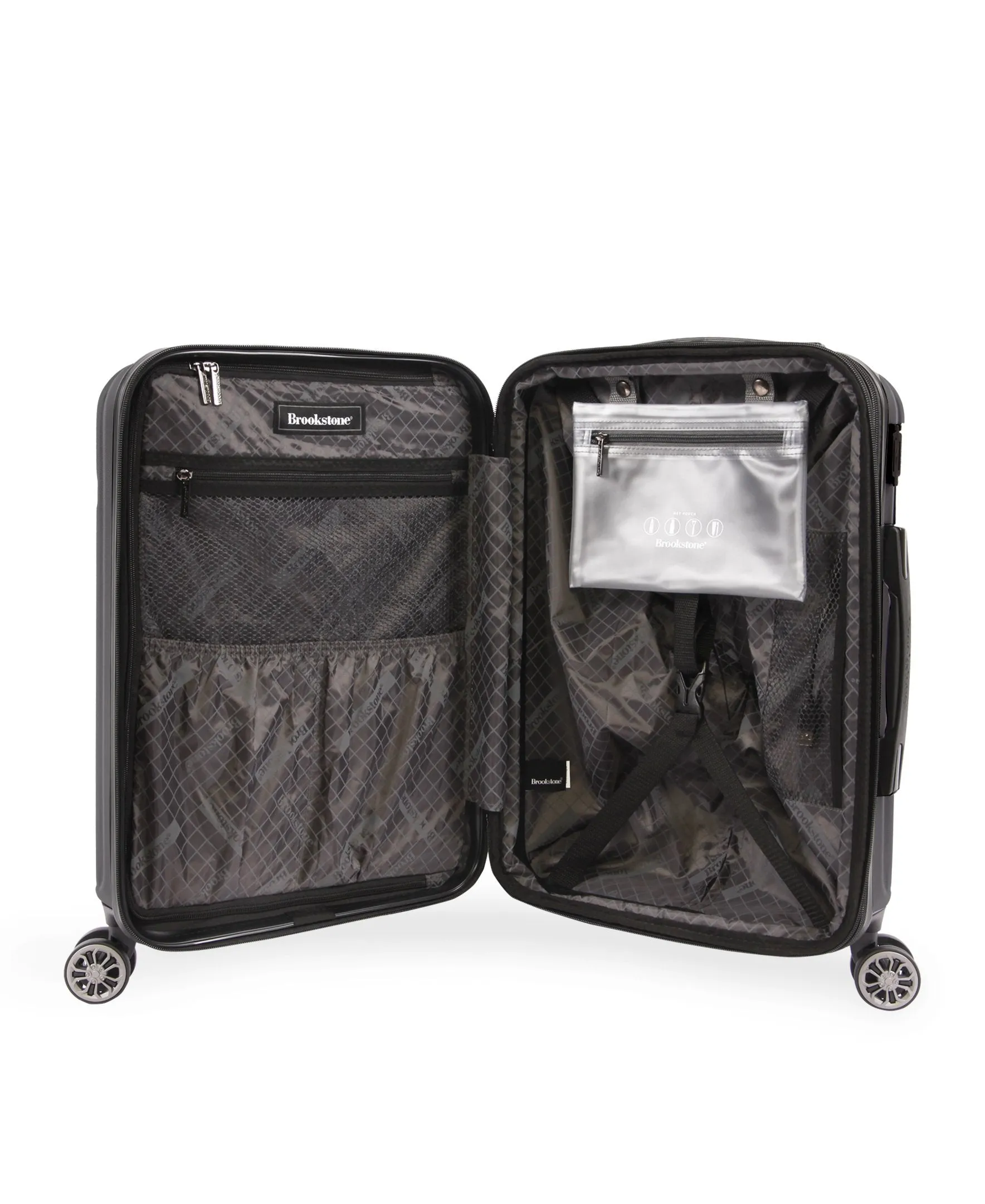 Brookstone Nelson 21" Hardside Carry-On Spinner Suitcase