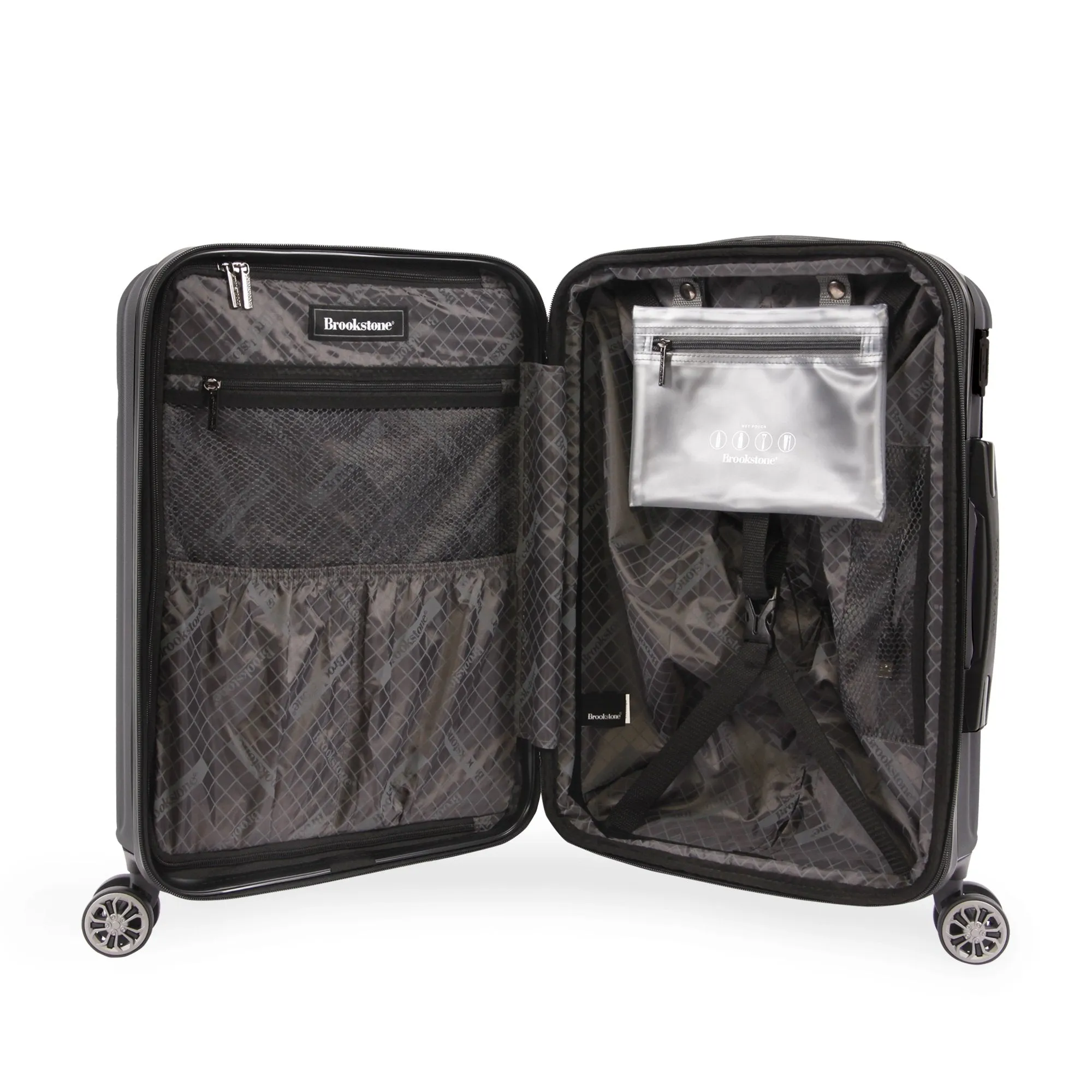 Brookstone Nelson 21" Hardside Carry-On Spinner Suitcase