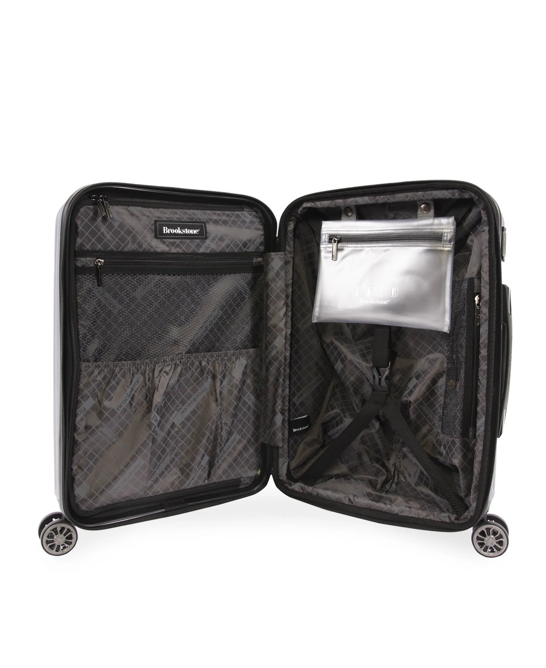 Brookstone Nelson 21" Hardside Carry-On Spinner Suitcase