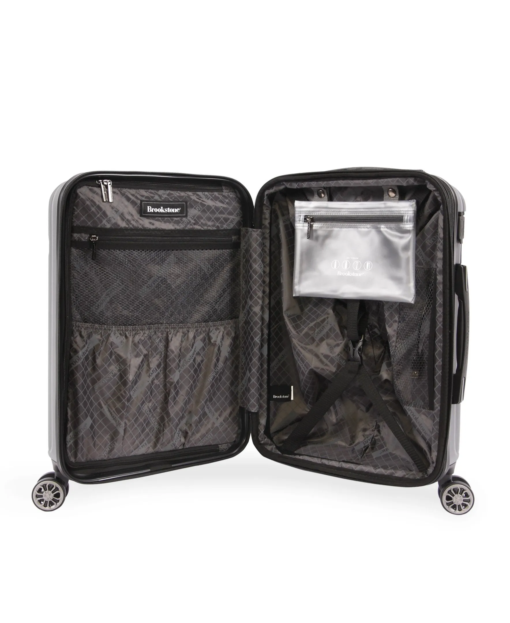 Brookstone Nelson 21" Hardside Carry-On Spinner Suitcase