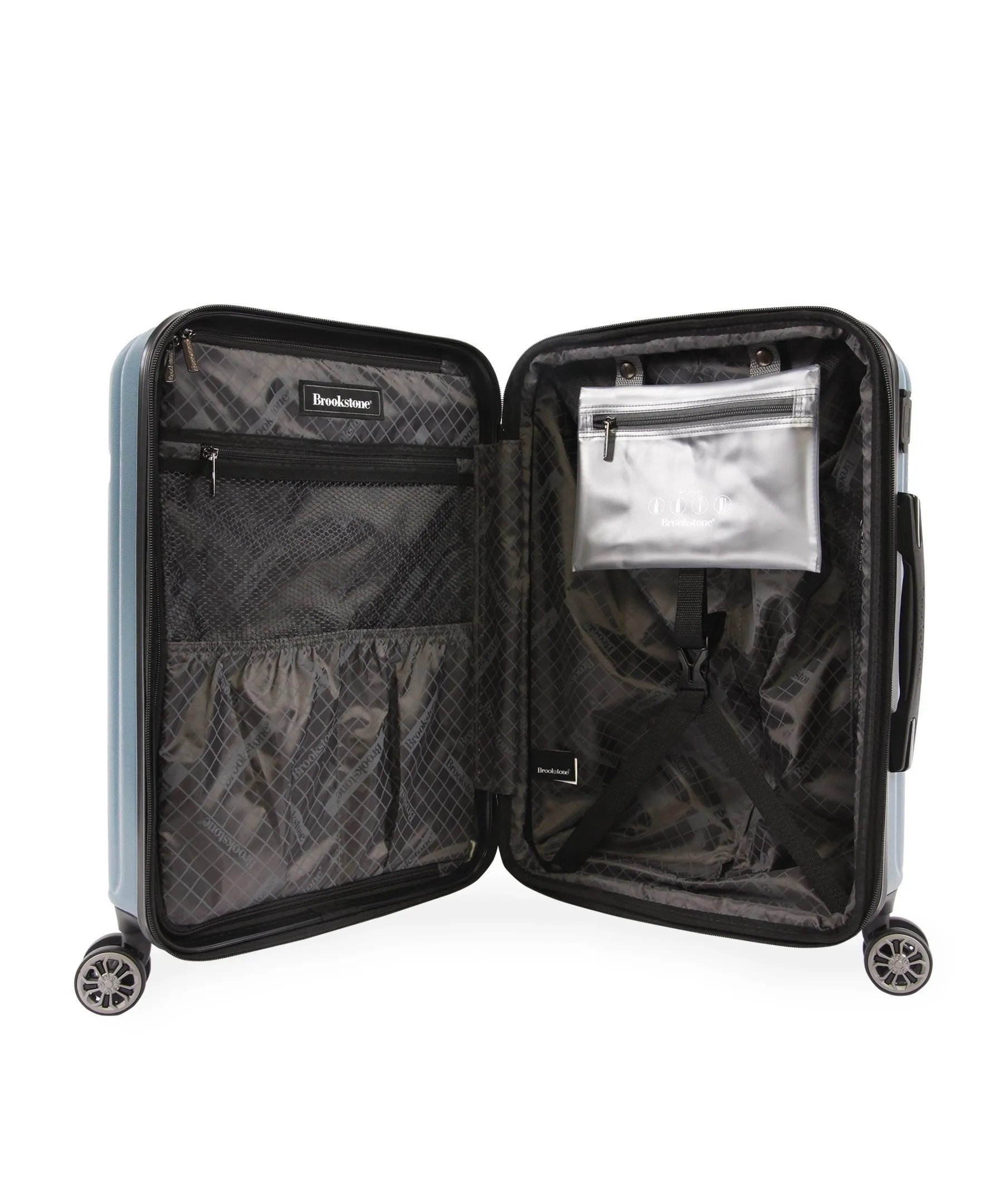 Brookstone Nelson 21" Hardside Carry-On Spinner Suitcase