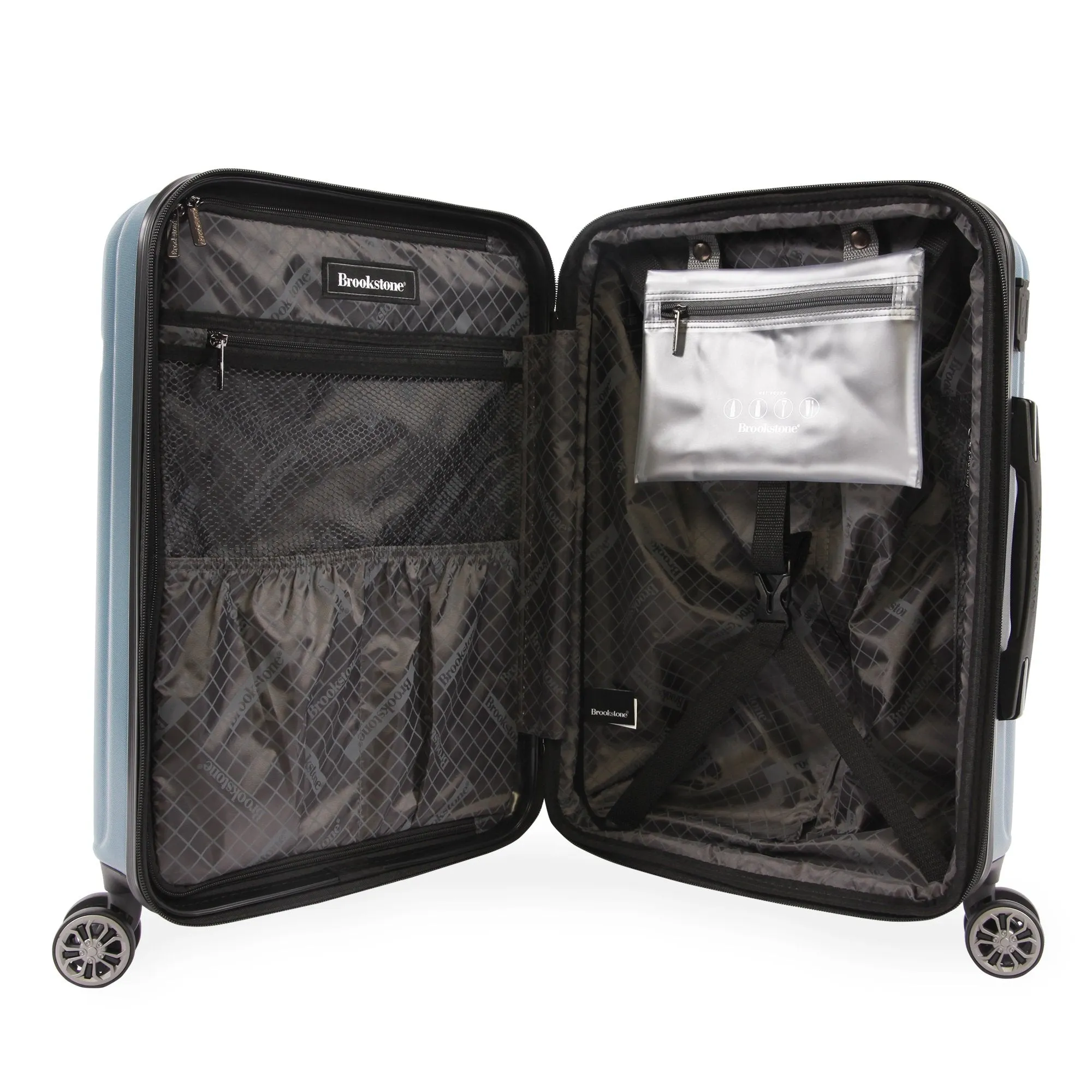 Brookstone Nelson 21" Hardside Carry-On Spinner Suitcase