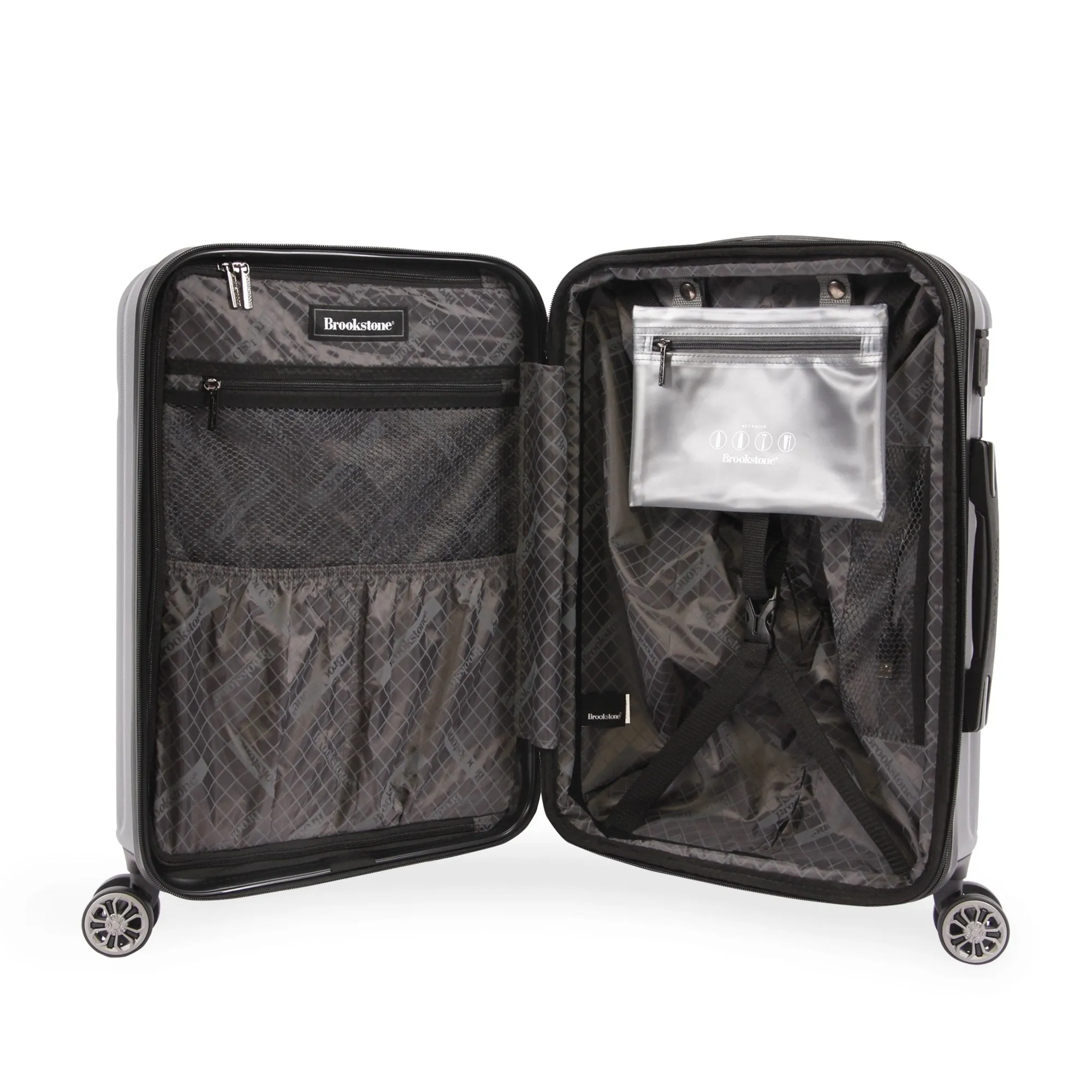 Brookstone Nelson 21" Hardside Carry-On Spinner Suitcase