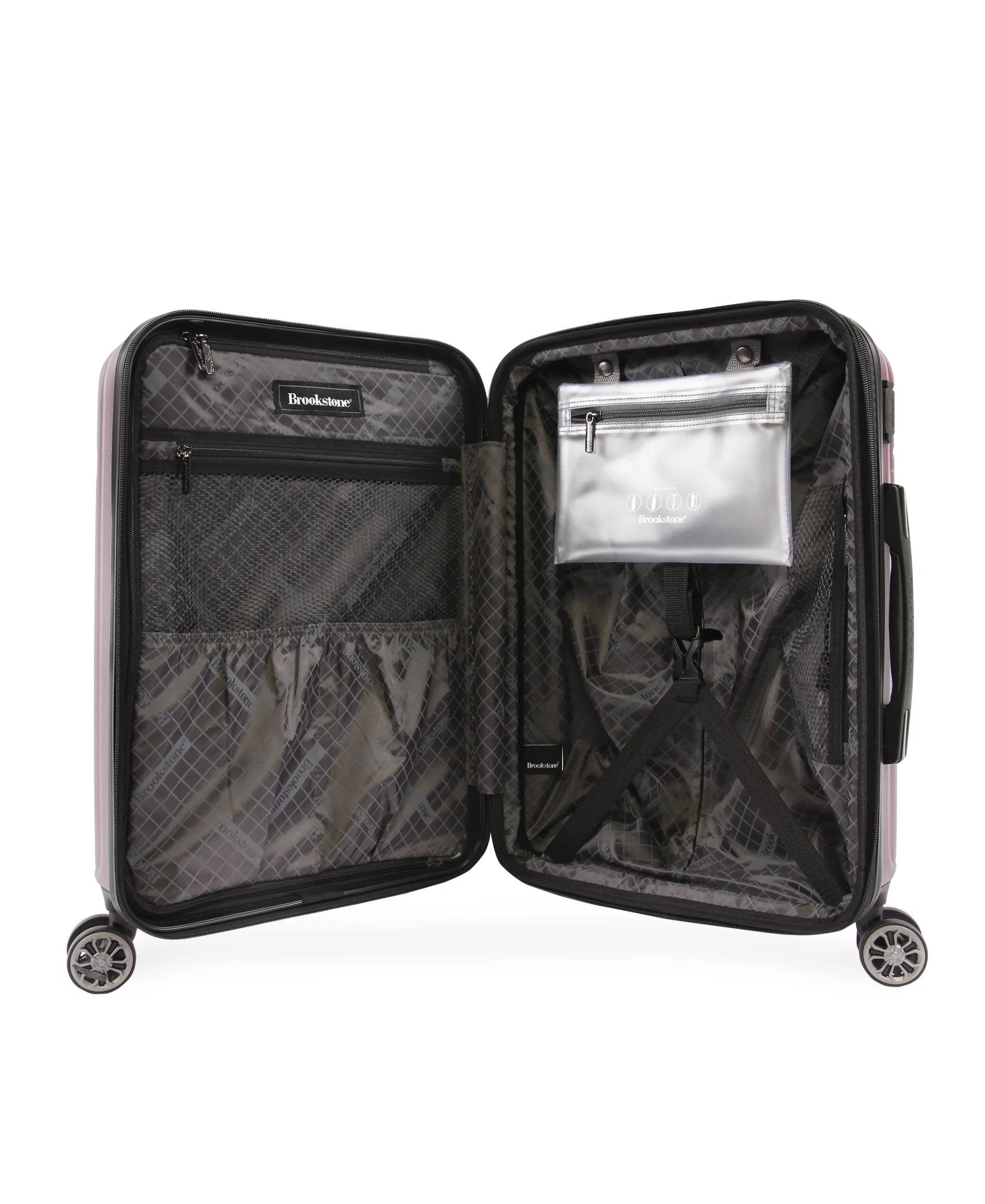 Brookstone Nelson 21" Hardside Carry-On Spinner Suitcase