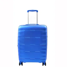 Cabin Size 8 Wheeled Expandable ABS Luggage Pluto Blue