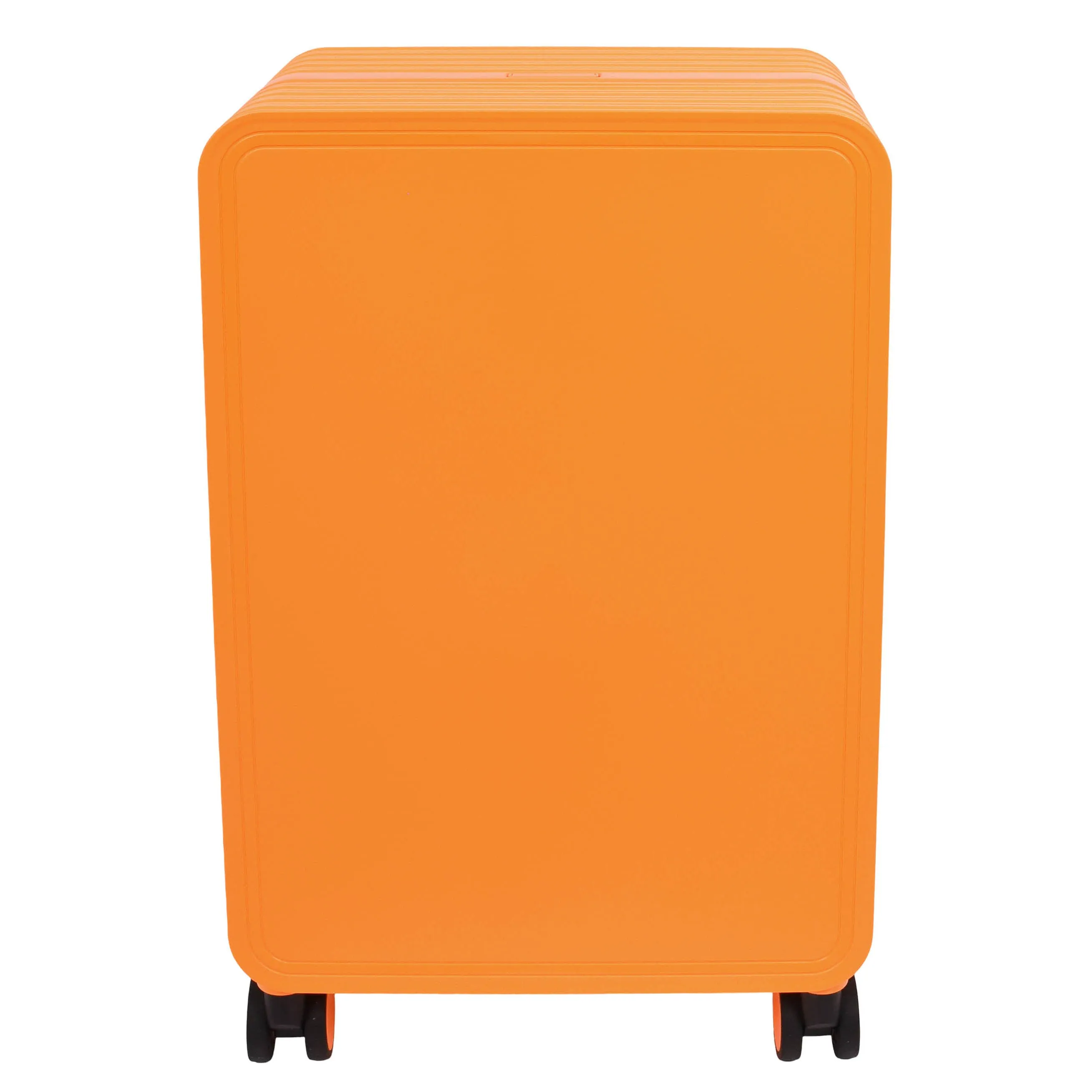 Cabin Size Suitcase 4 Wheels Hard Shell USB Port TSA Lock Travel Luggage Savant Orange