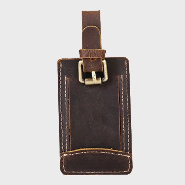 Camel Mountain™ Leather ID TAG