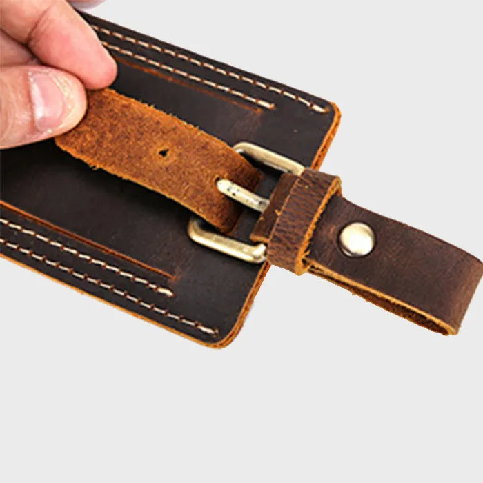 Camel Mountain™ Leather ID TAG