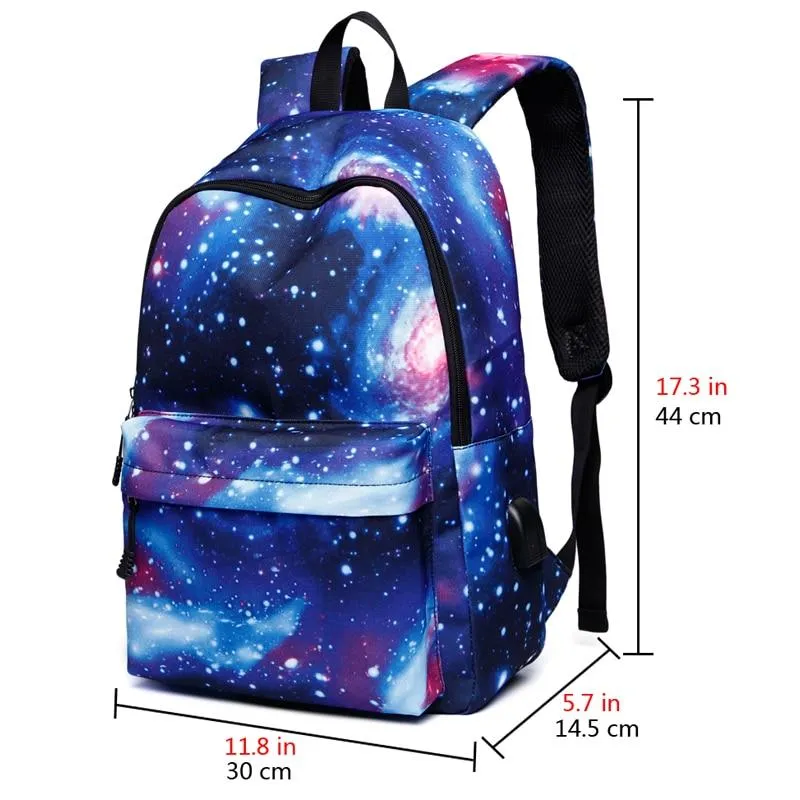 Casual Large Capacity Women's/Men's Canvas Backpacks For USB Charging Travel School