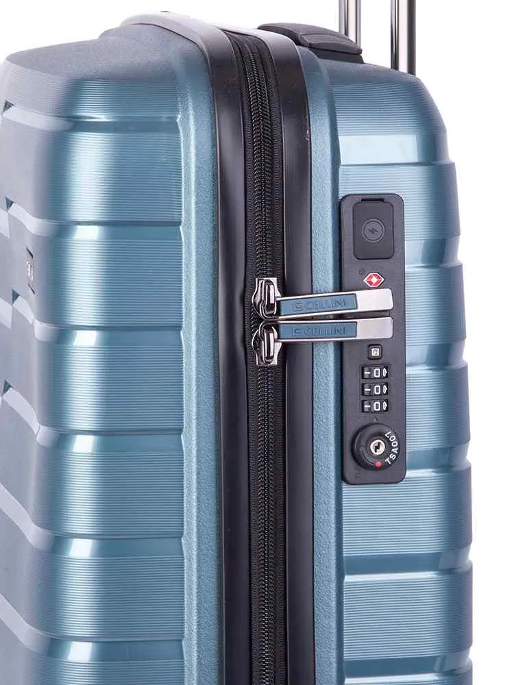 Cellini Microlite 53cm Carry-on Trolley | Electric Blue