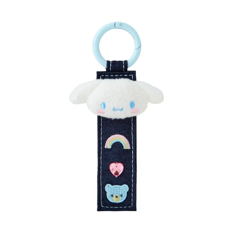 Cinnamoroll Denim Patch Tag Keychain