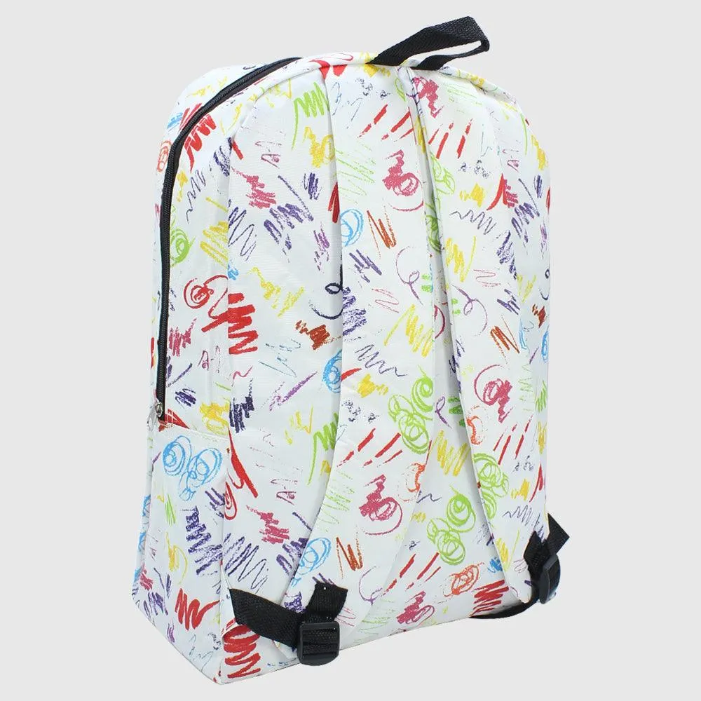 Colorful Doodles 16 Inches Light Backpack