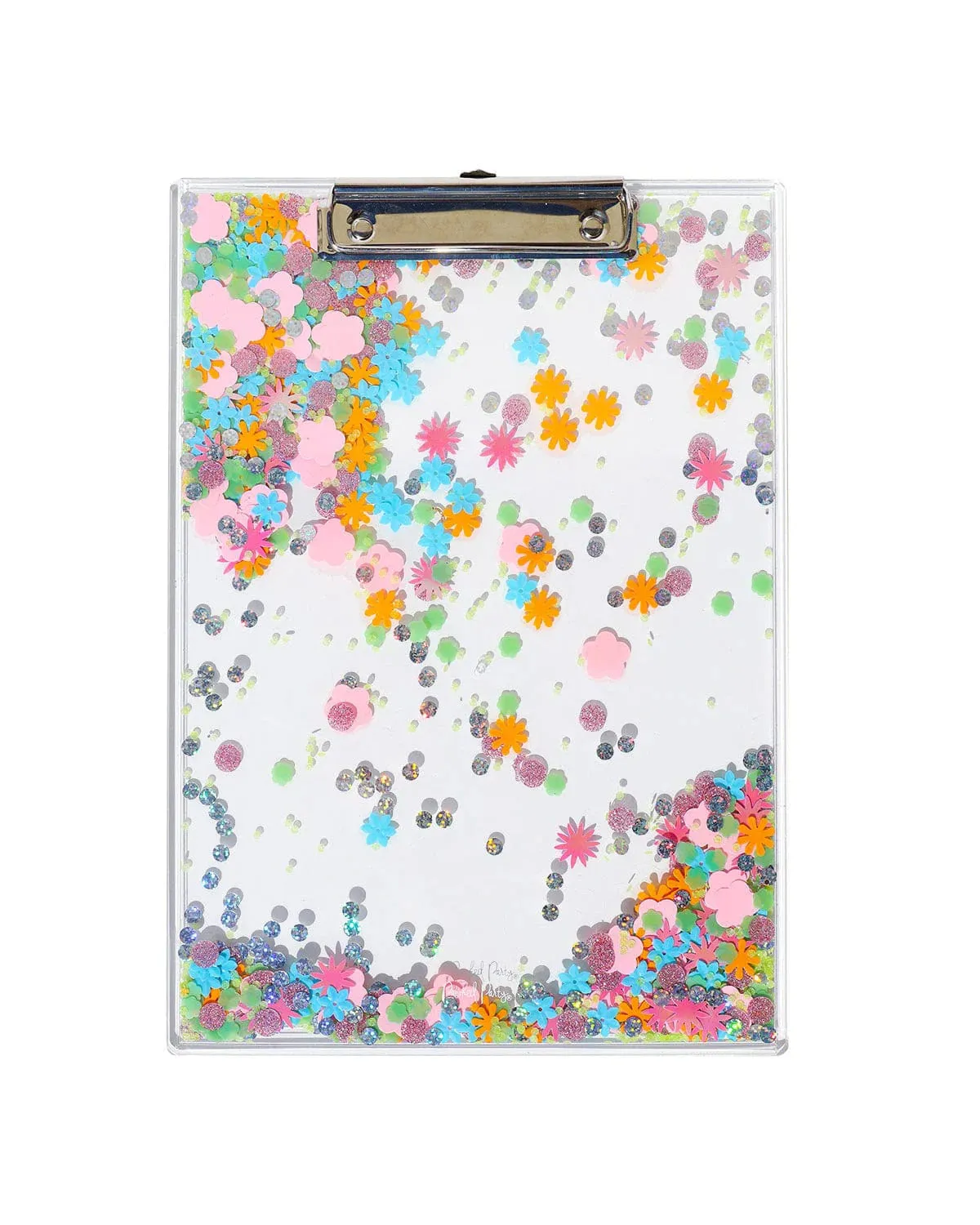 Confetti Clear Clipboard - Flower Shop