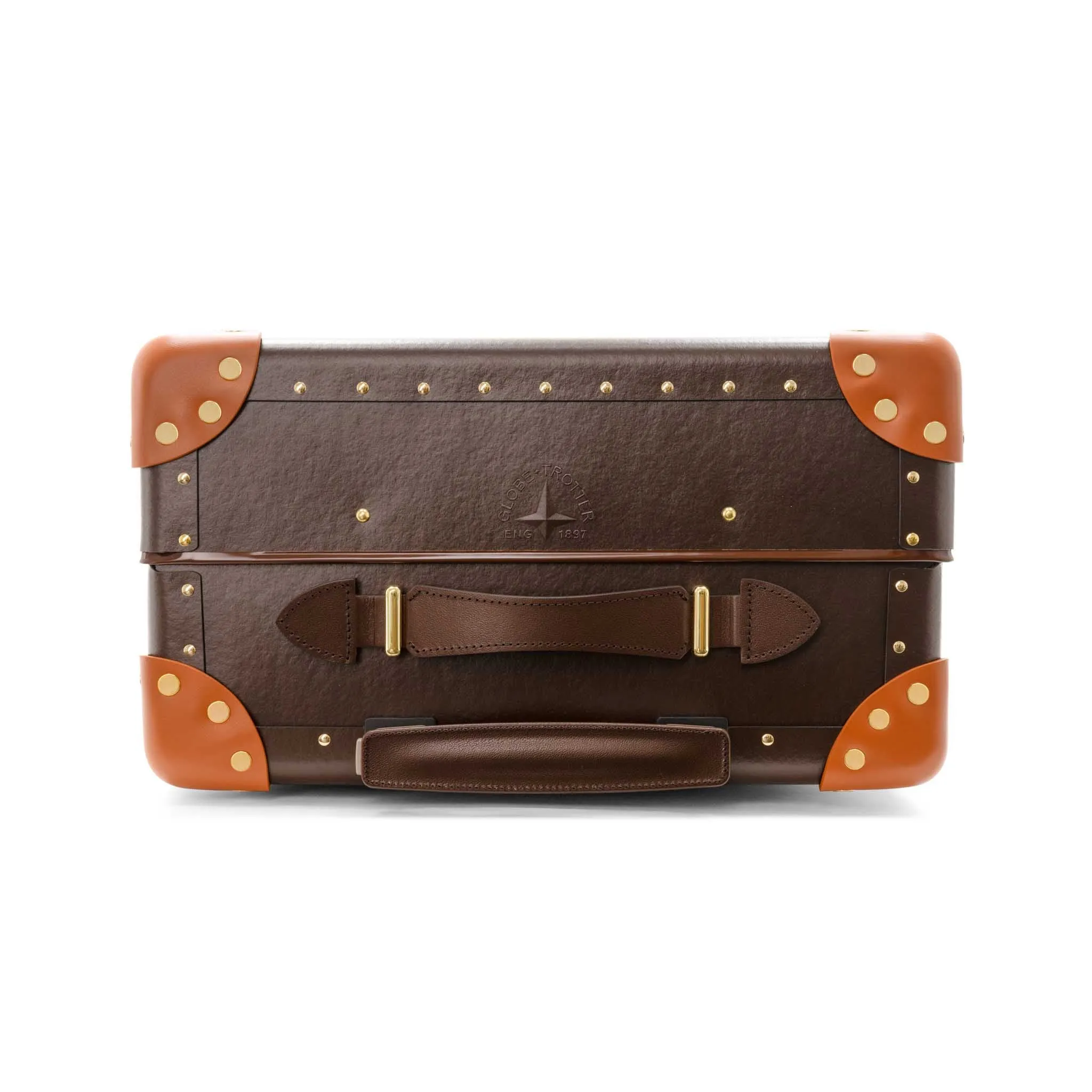 Cotswolds · Carry-On - 4 Wheels | Coffee Brown/Orange/Brass