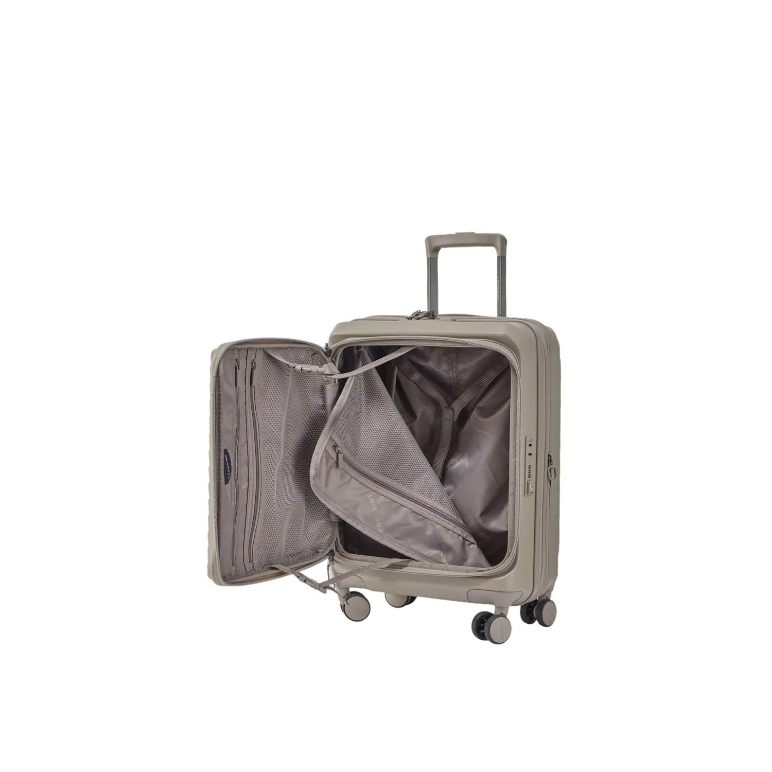 CROSSING INVI 20" Carry On Expandable Luggage With Front Access Opening