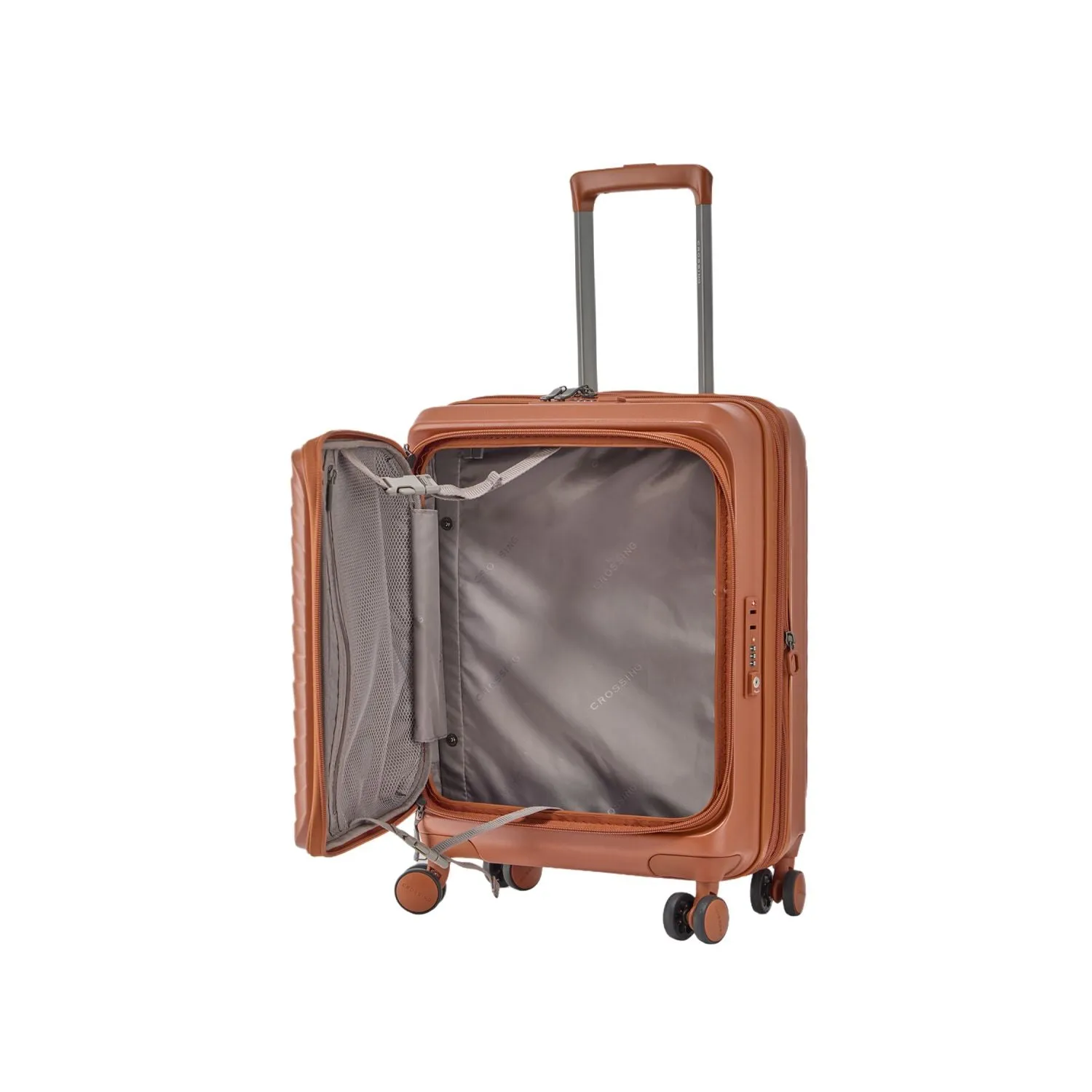 CROSSING INVI 20" Carry On Expandable Luggage With Front Access Opening