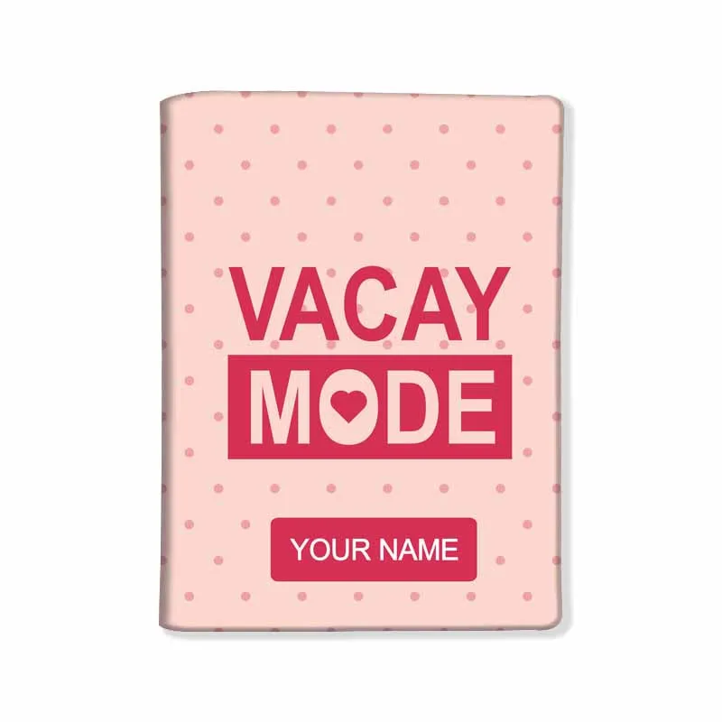 Customized Passport Cover Suitcase Tag Set - Vacay Mode